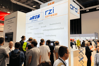 Messestand von aRES Datensysteme und RZI Software GmbH